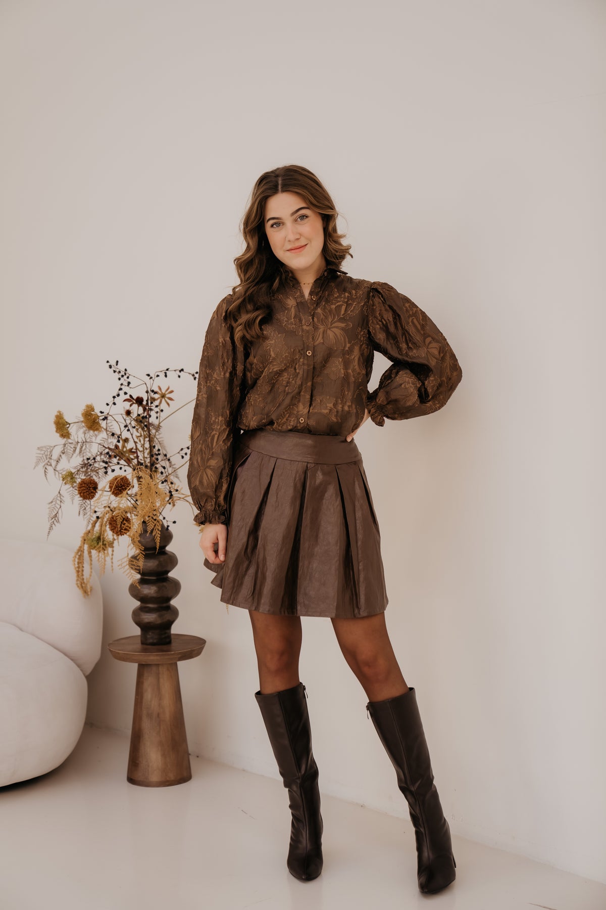 Janine skirt Coffee Brown