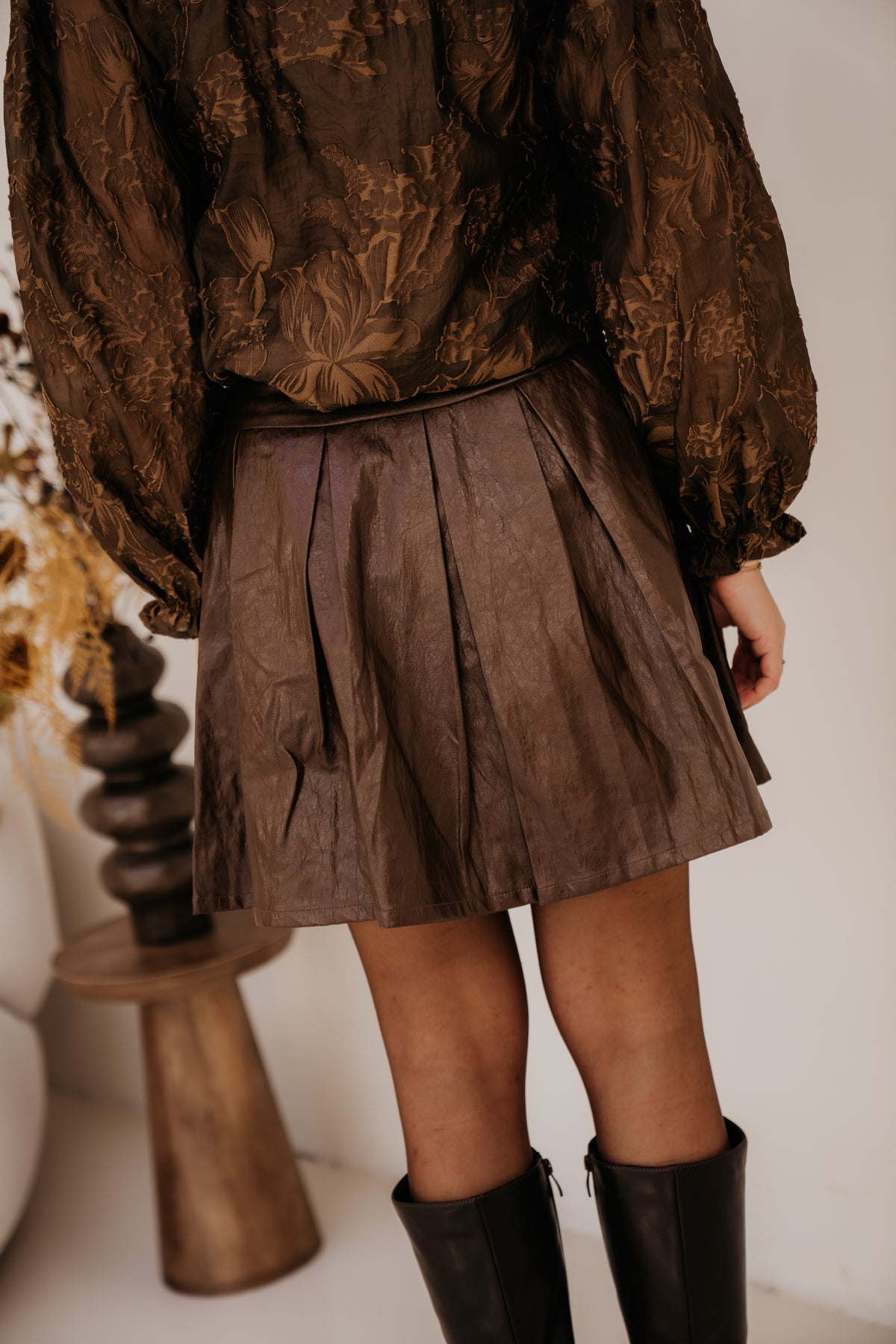 Janine skirt Coffee Brown