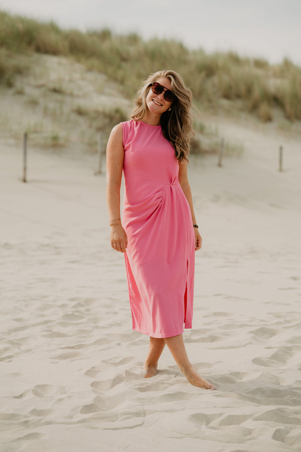 Wilma jurk detail roze