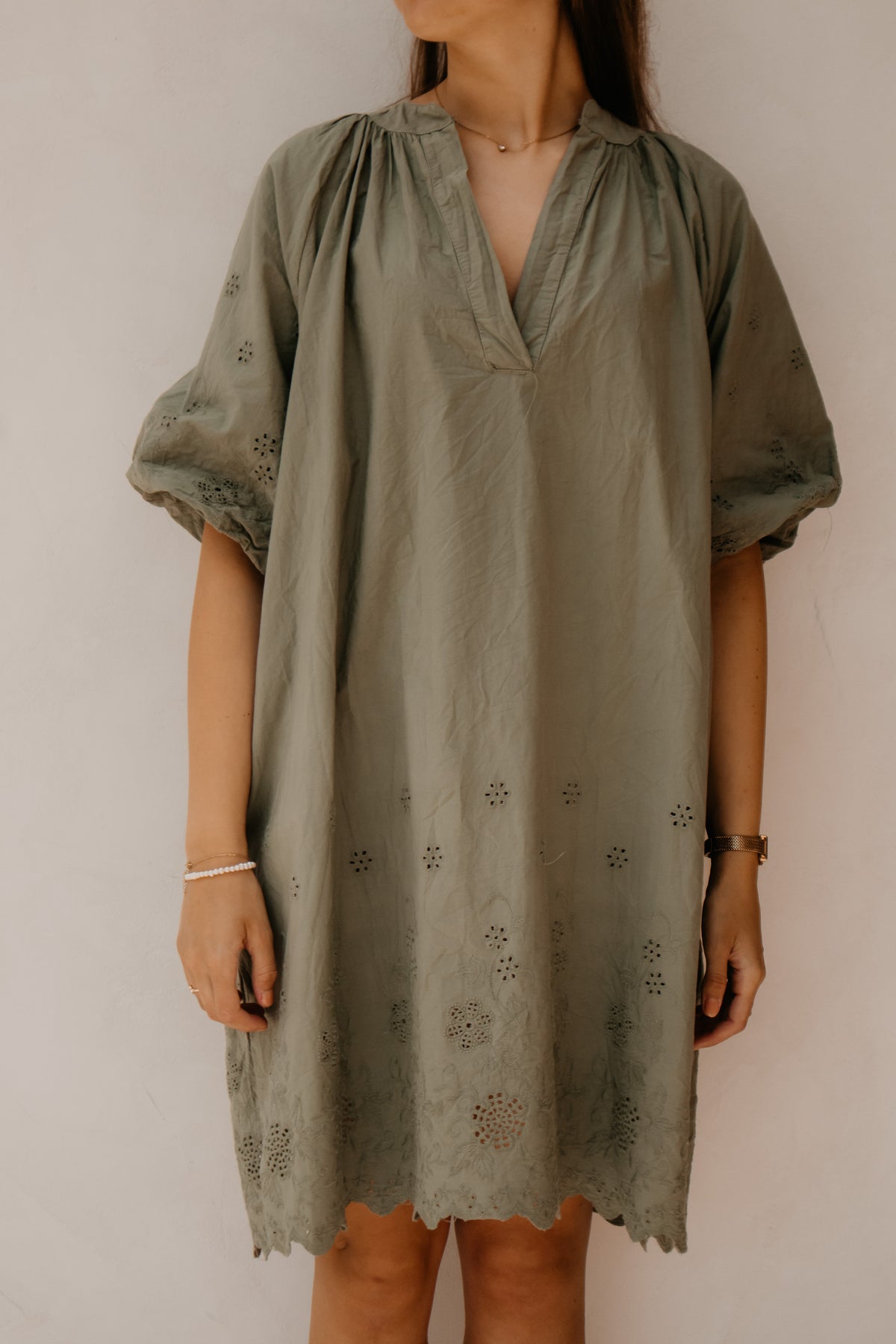 Yaelle blouse jurk green