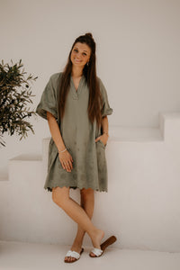 Yaelle blouse jurk green