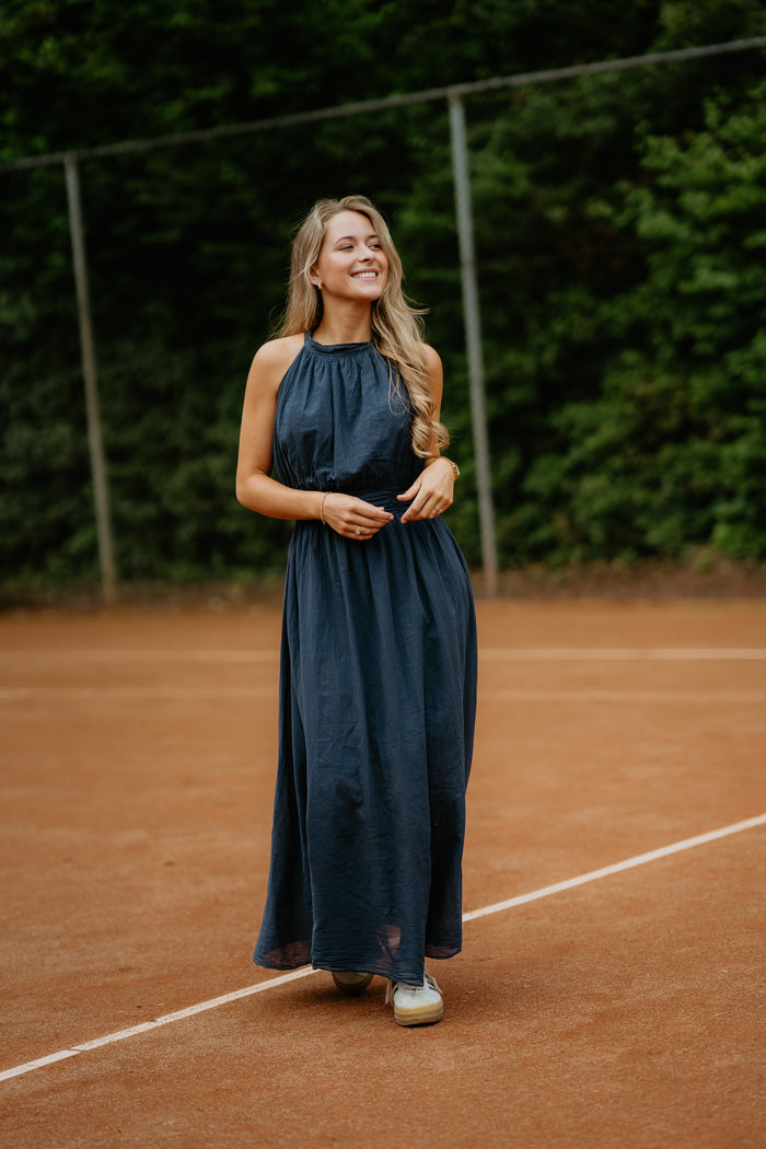Wenly dress bow darkblue