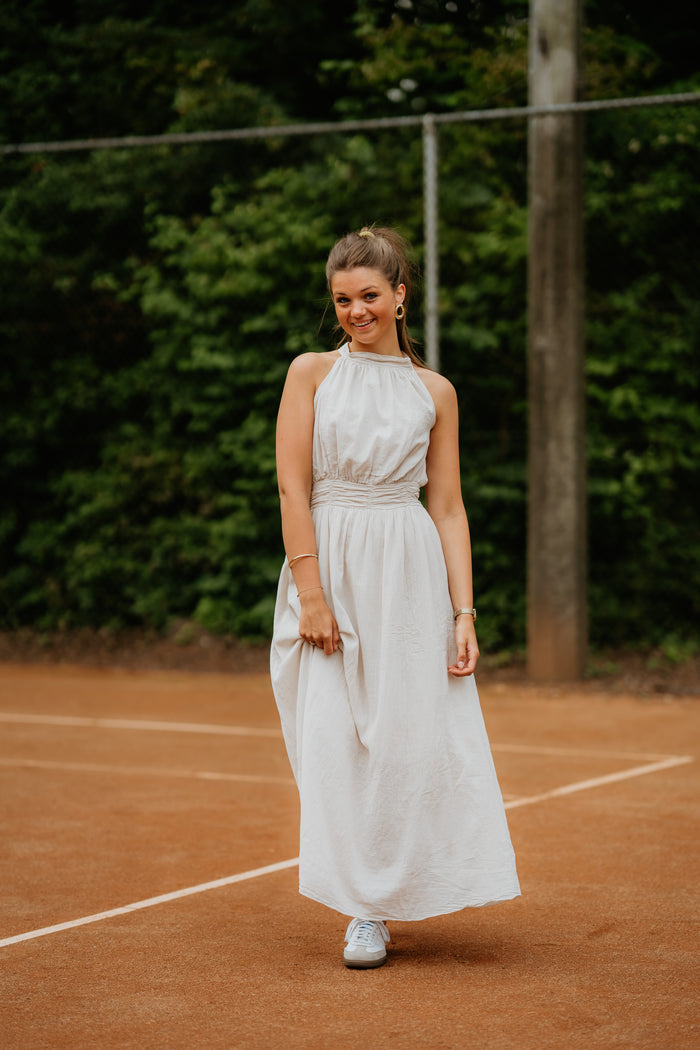 Wenly dress bow beige