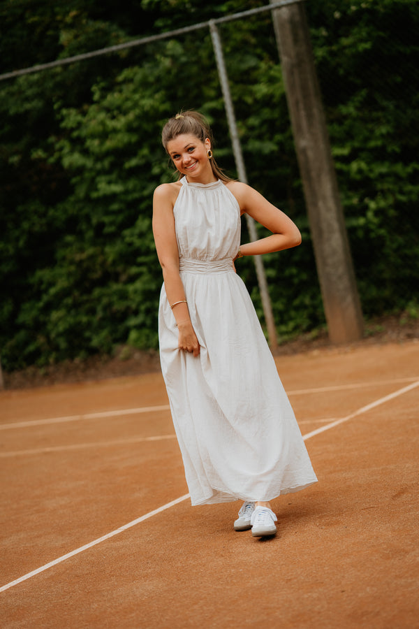 Wenly dress bow beige