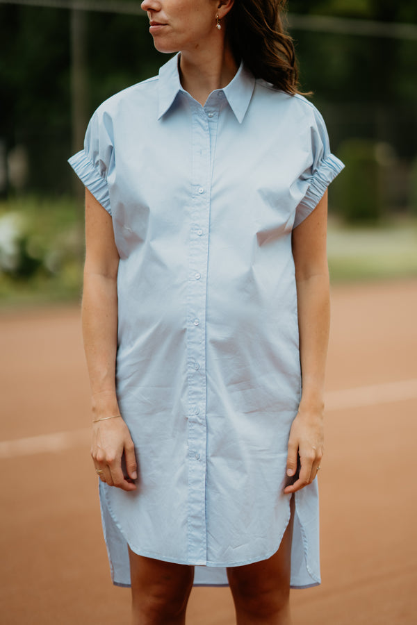 PoppyCC Shirtdress Pale Blue