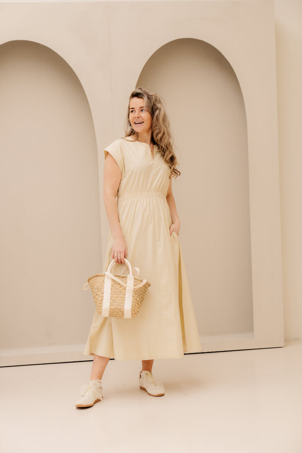 MSCHWiliane SL Dress Bleached Sand