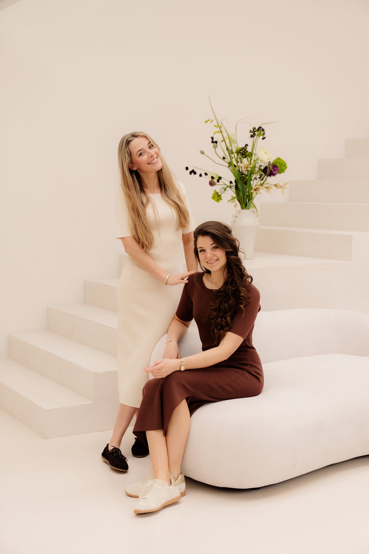 Lena bodycon dress brown