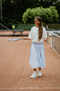 Isabet Stripe Skirt Blue Stripe