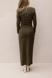 Donne Dress Long Dark Seagrass