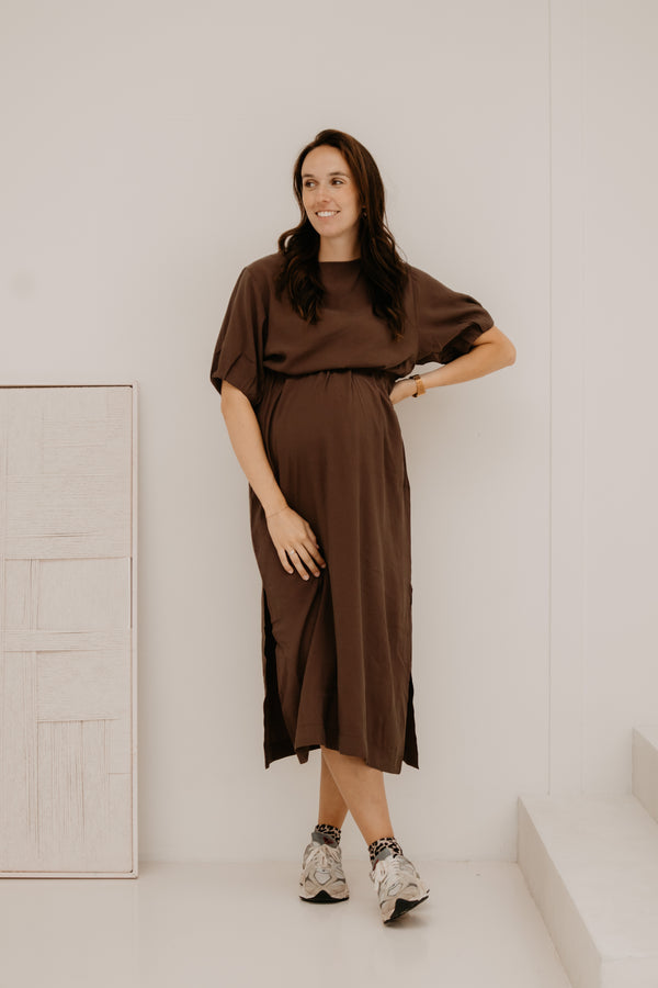 Yanieke Dress Brown