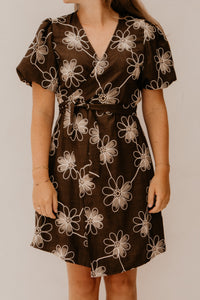 Xara Dress Flower Brown