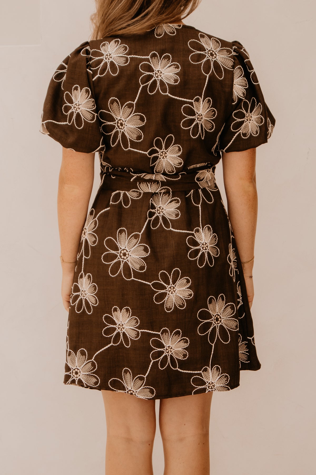 Xara Dress Flower Brown
