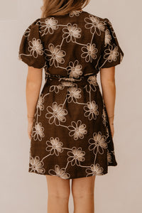 Xara Dress Flower Brown