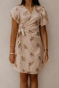 Xara Dress Flower Beige