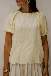 Yindi Top Flower Yellow