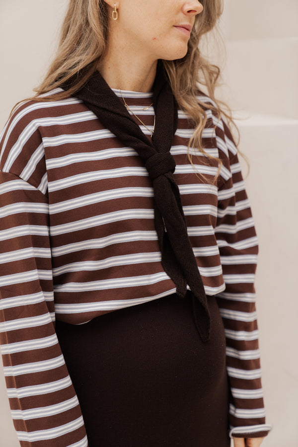 Bonnie stripes shirt blue/brown