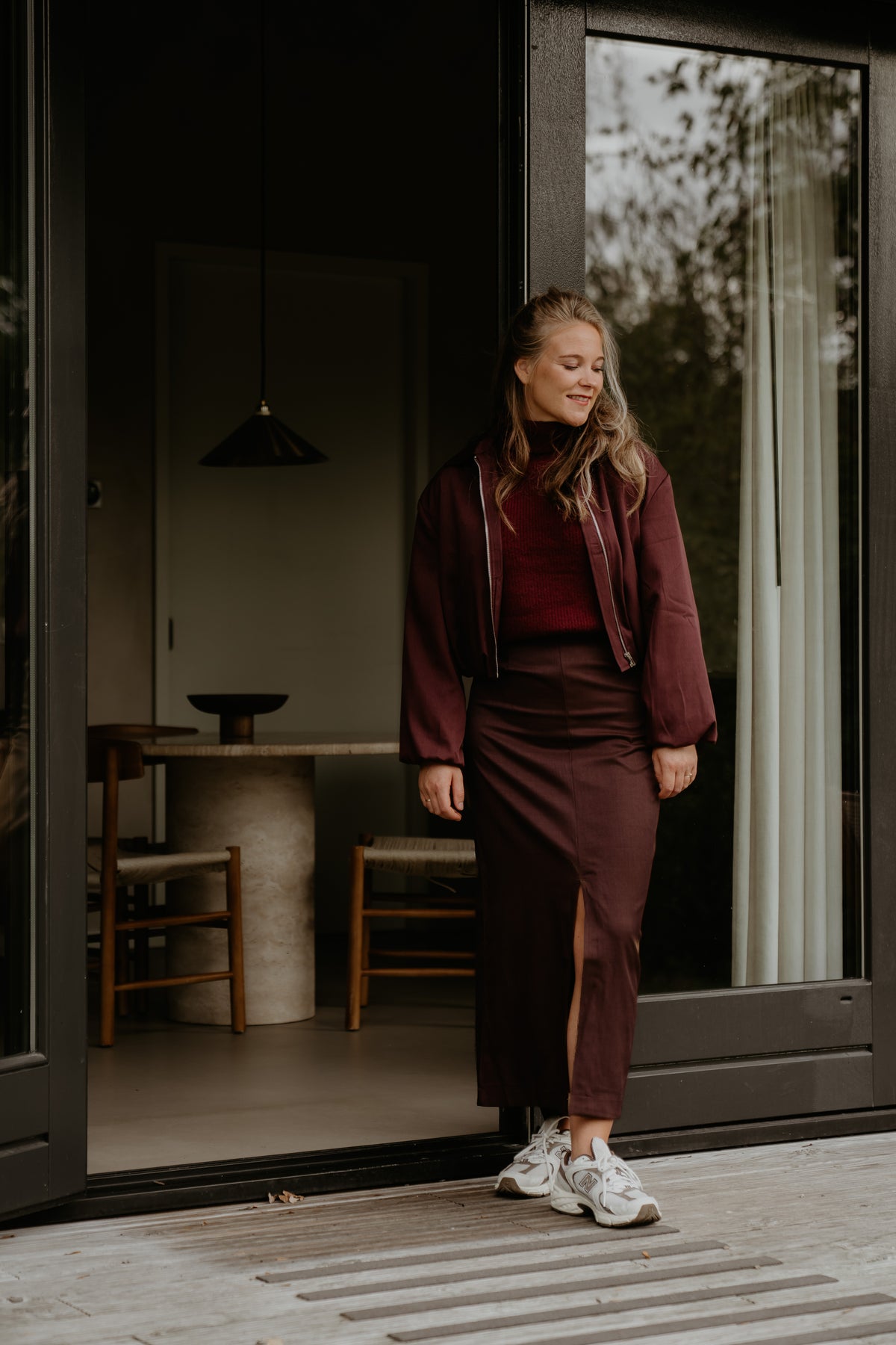 Marit Bomber Jacket Plum