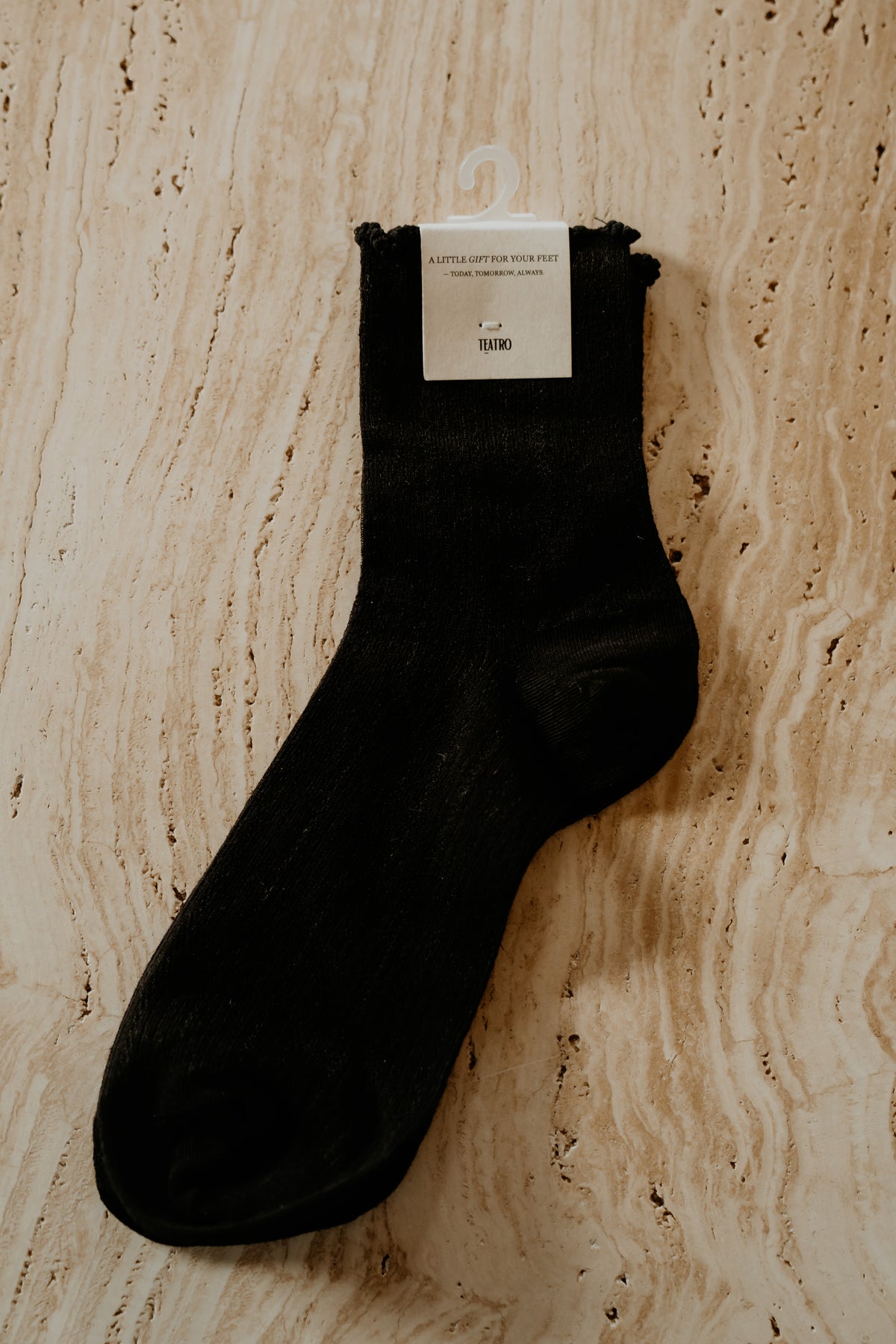 Regalo Socken Glitzer Beige