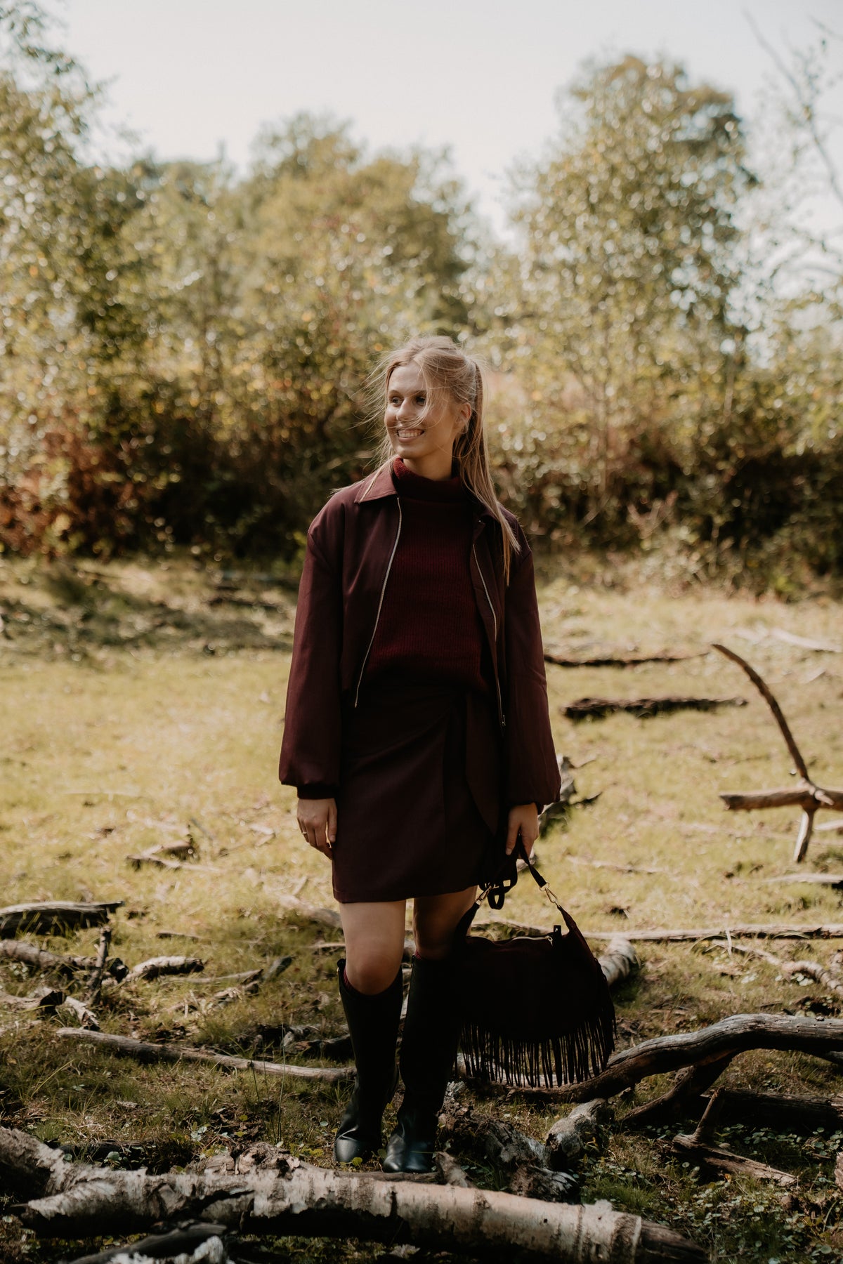 Simone Skirt Plum