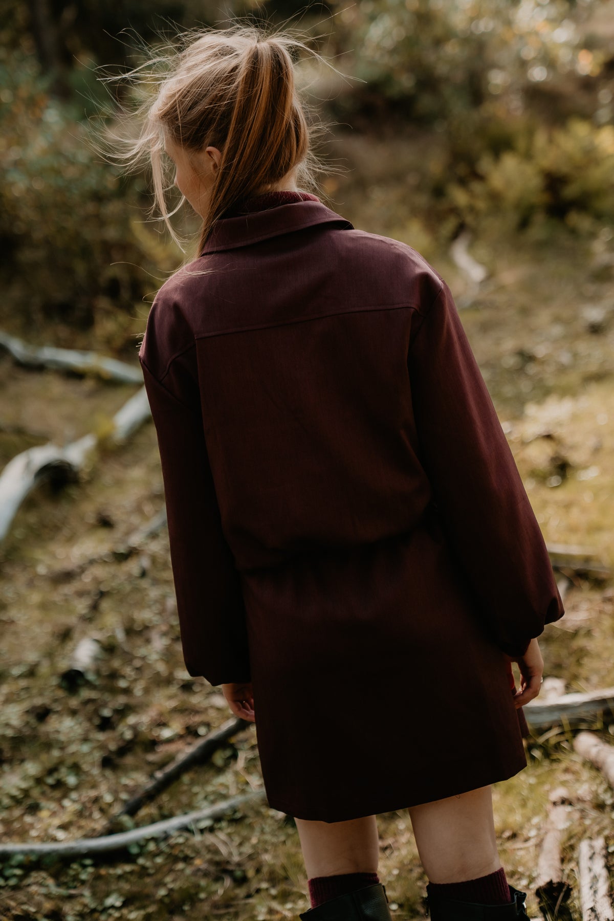 Marit Bomber Jacket Plum