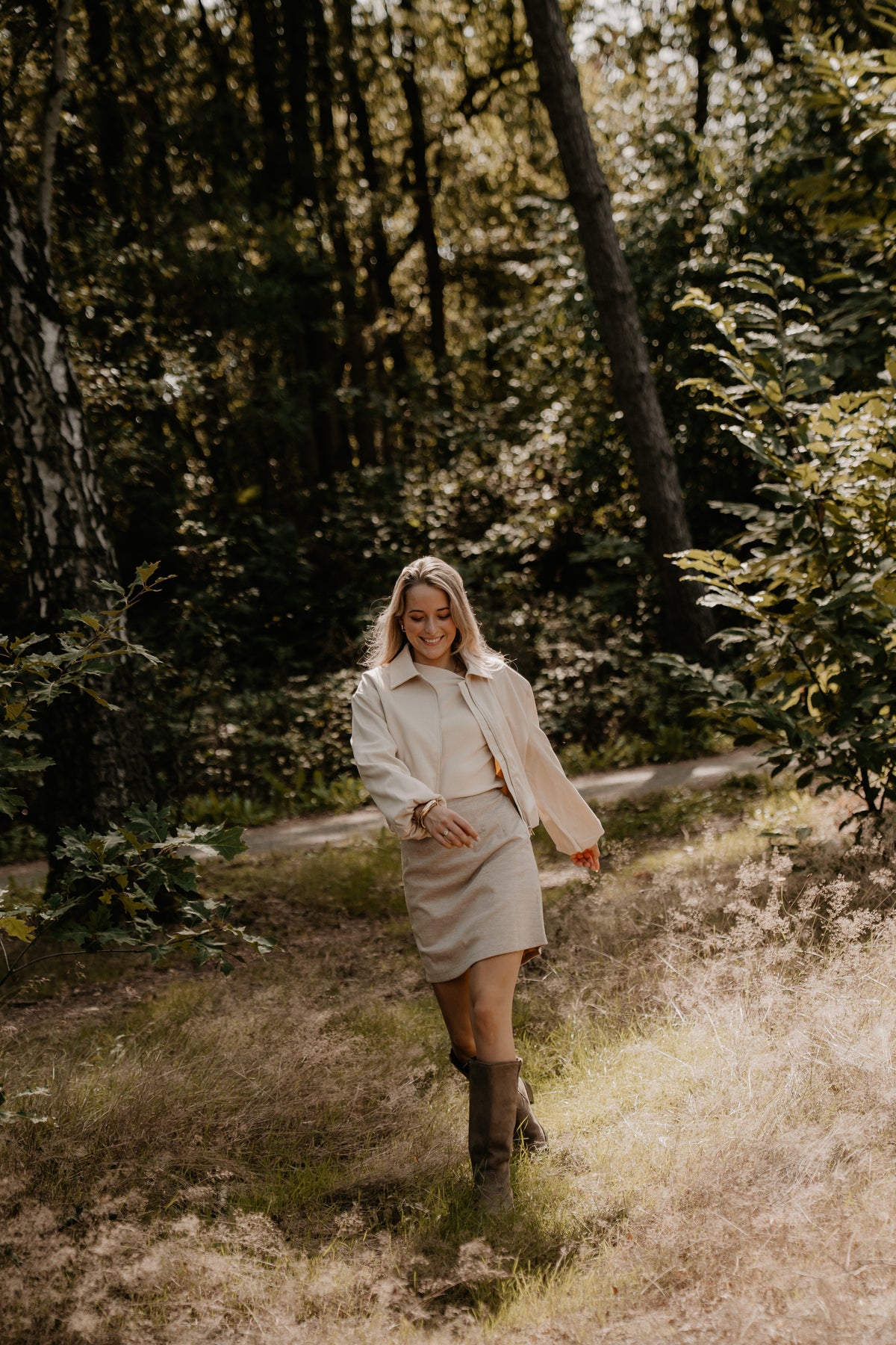 Marit Bomberjacke Beige