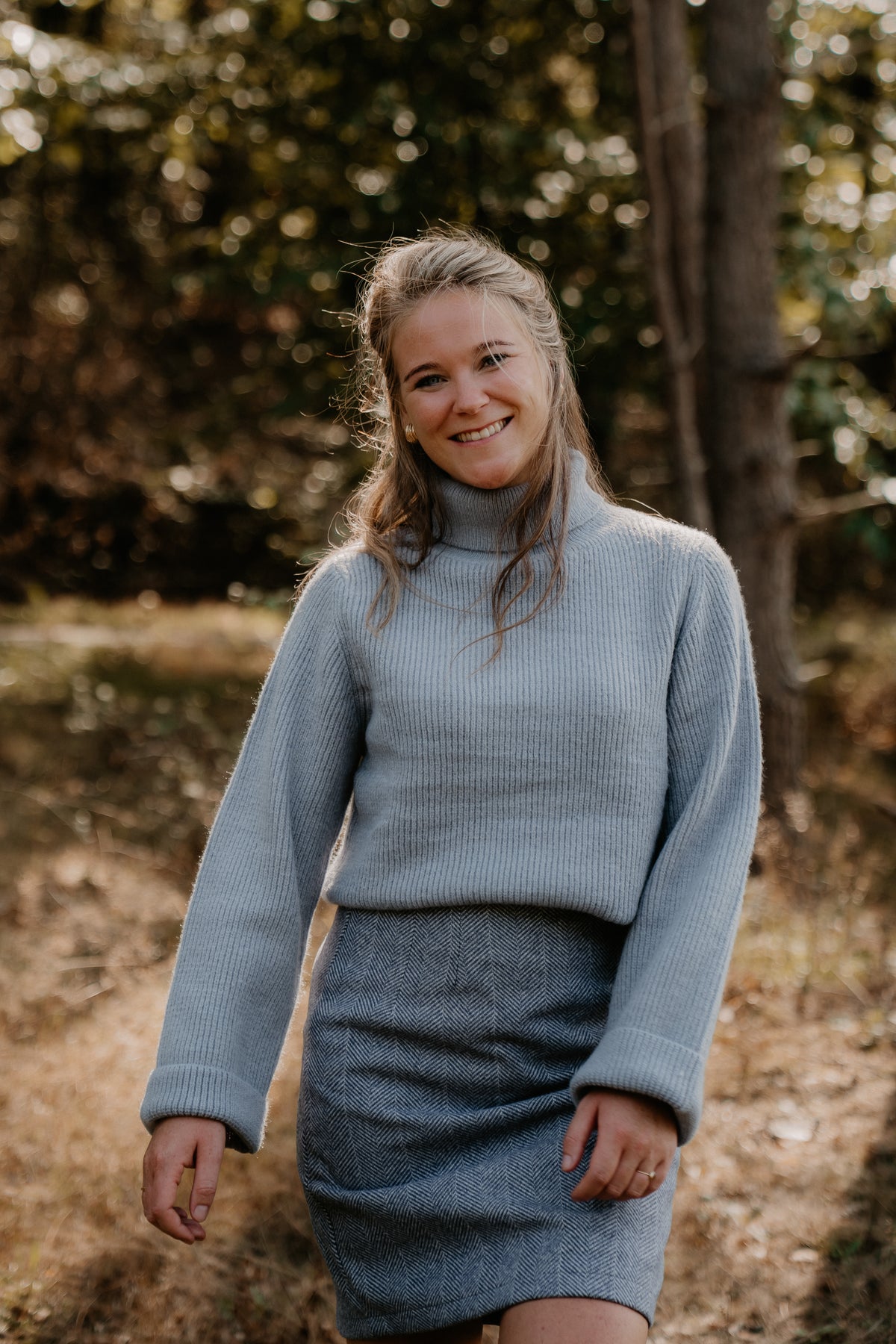 Claire Rollkragenpullover, grau