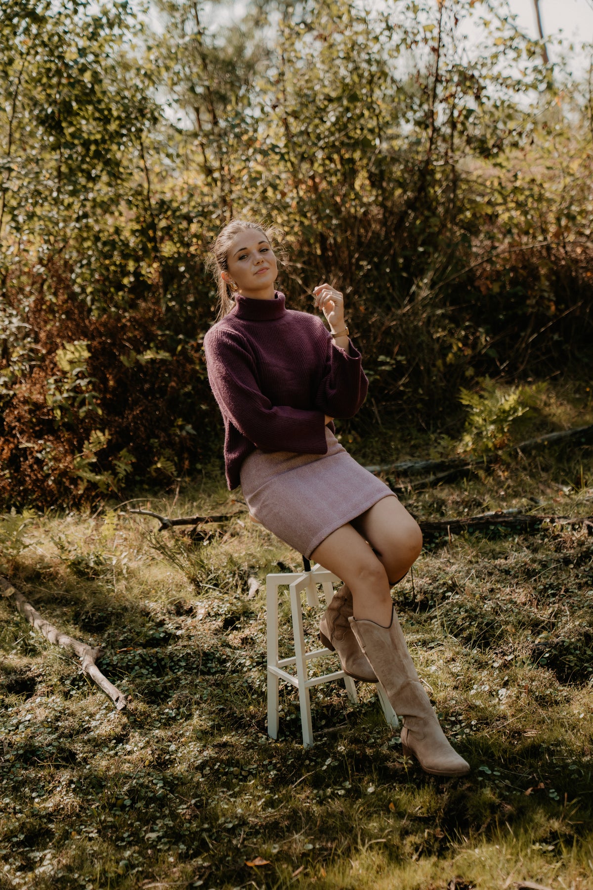 Claire Rollkragenpullover, grau