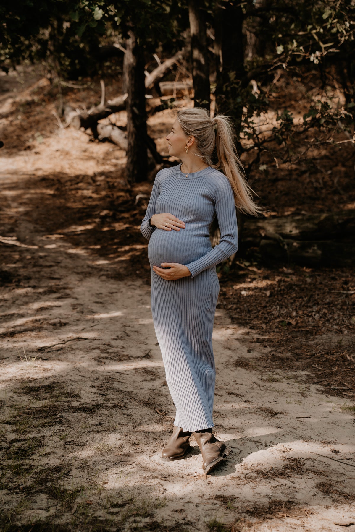 Theresa Bodycon Kleid Eisblau