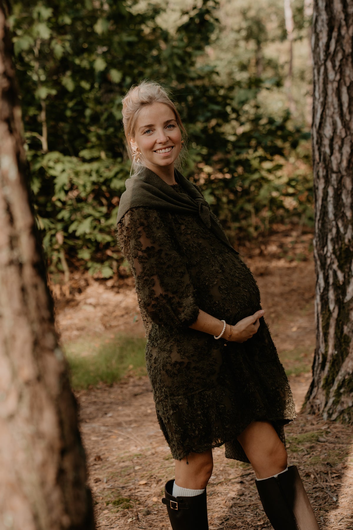 Madelene Kleid Armygrün