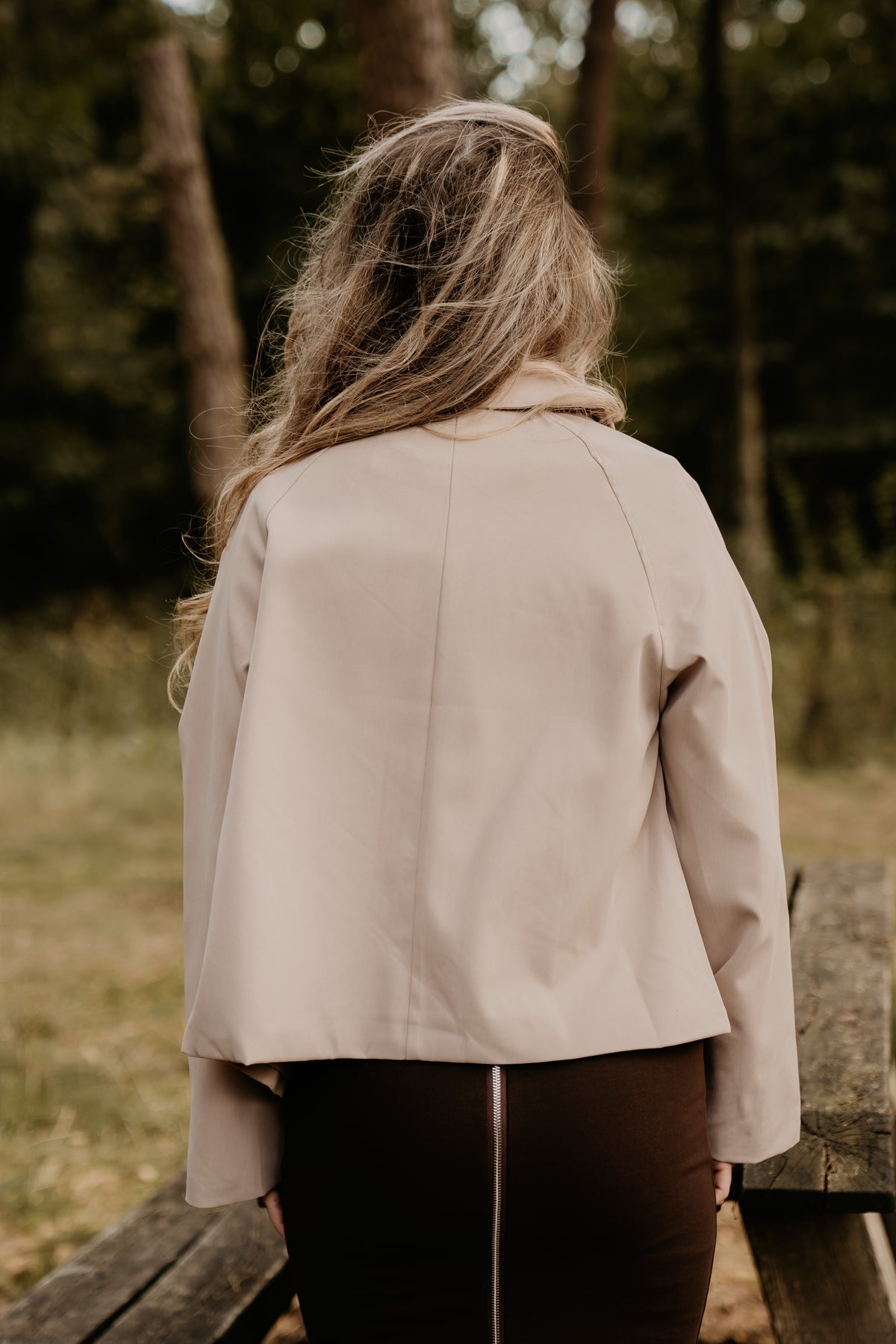 Mies jas beige
