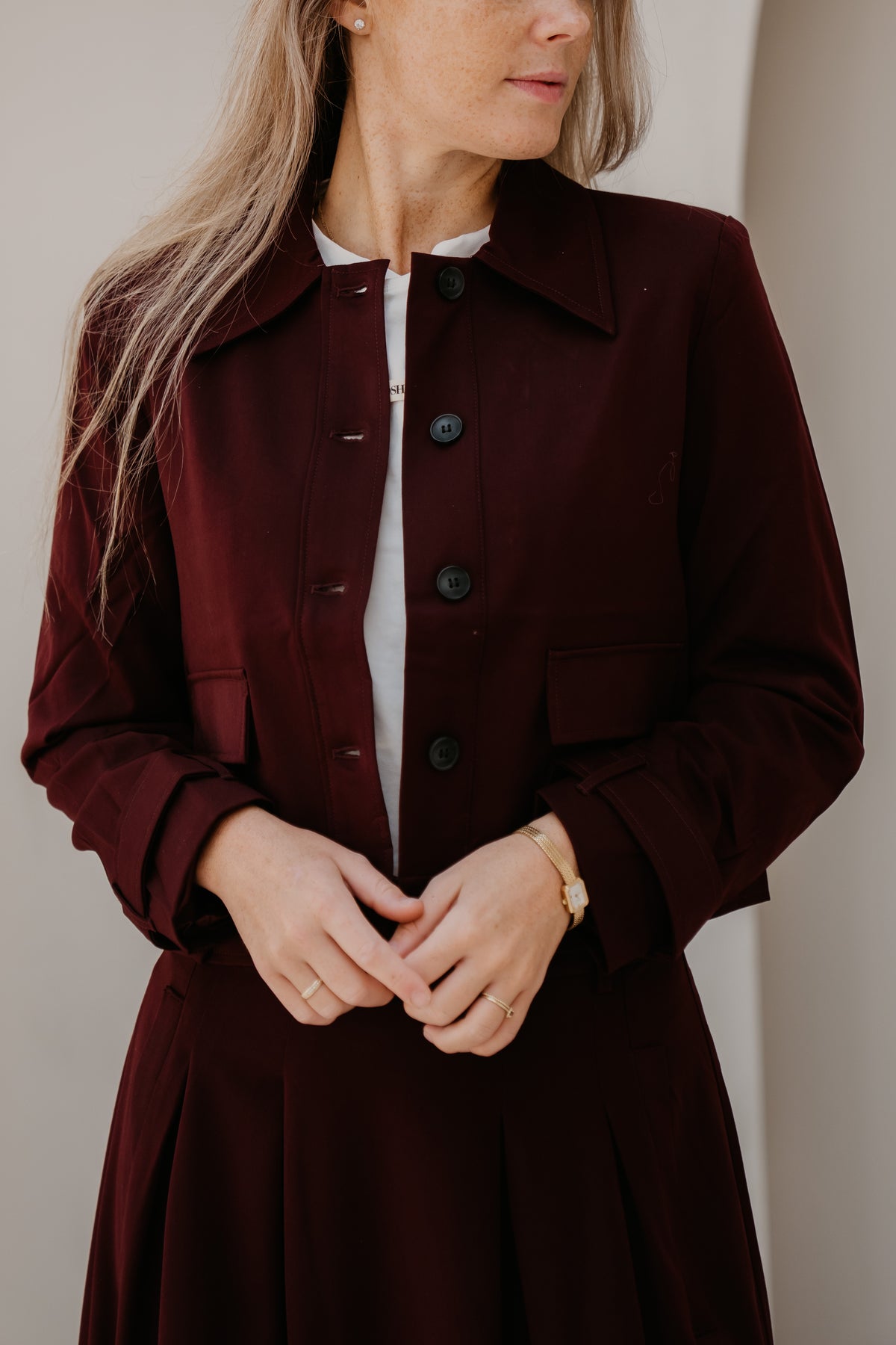 TerryCC Jacket Wine Red