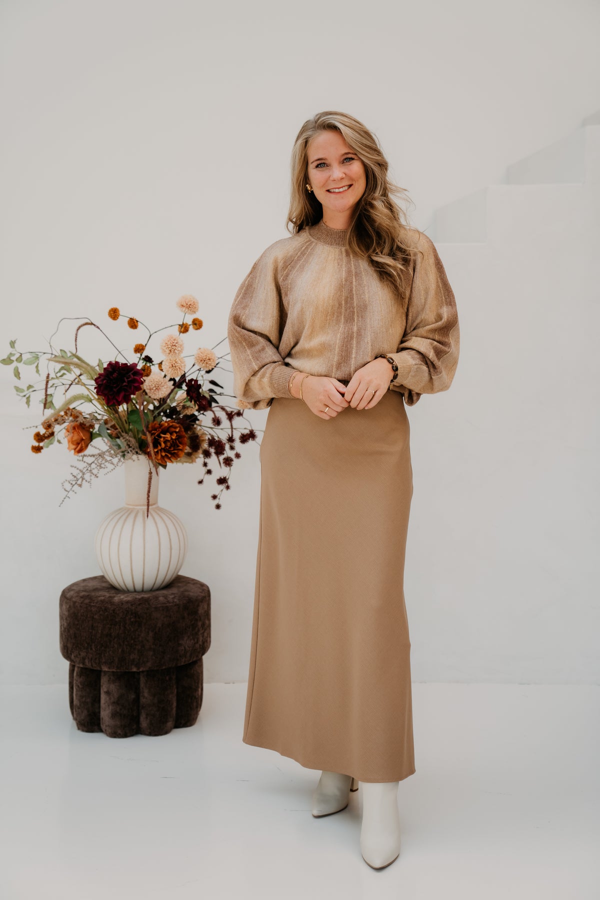 Clementine Knit Top Brown Sugar