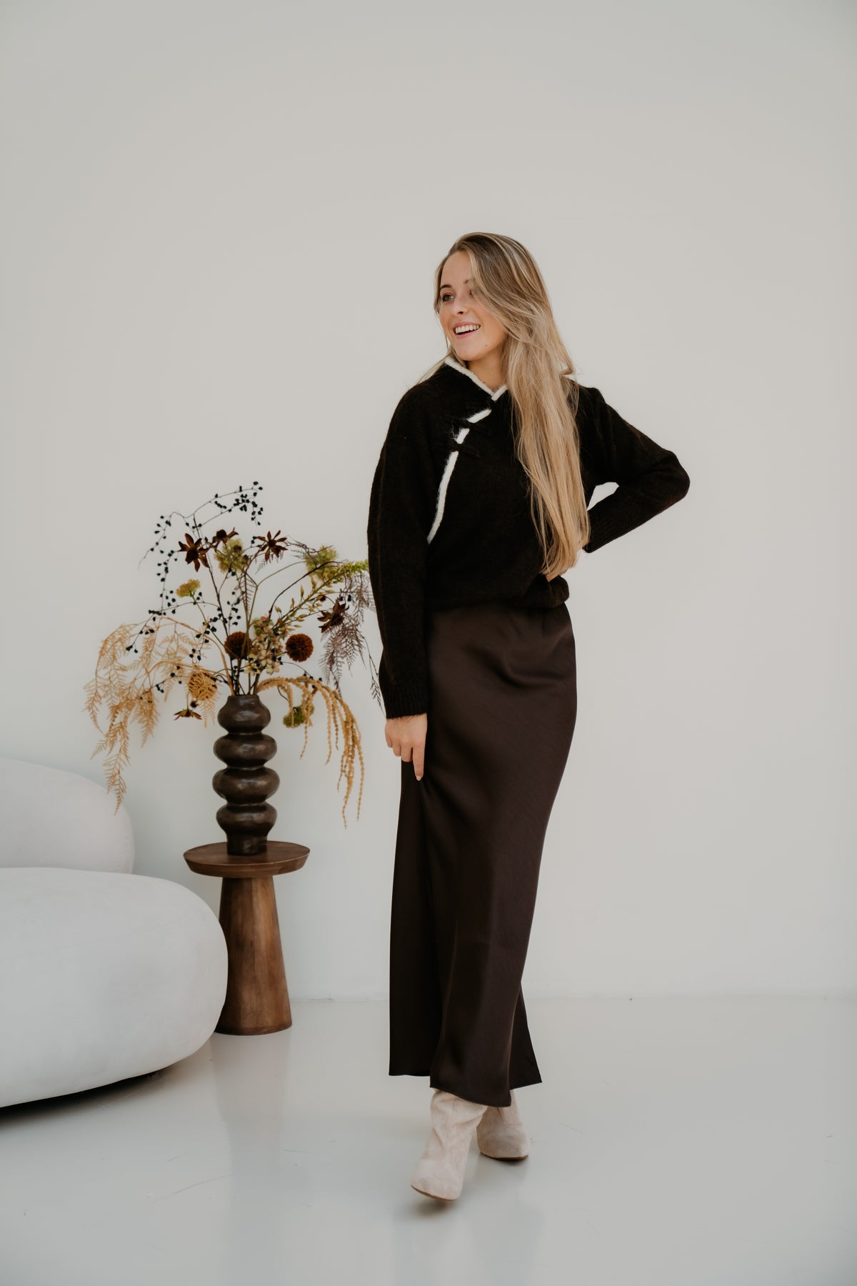 Gitte sweater choco