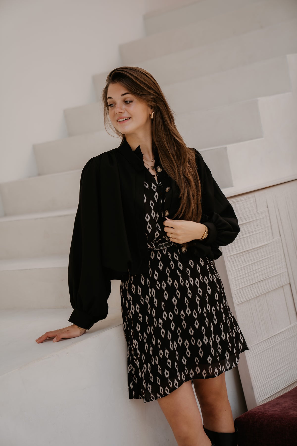 Dress Little Diamond Print 14514