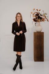 Dress Waist Detail Cacao 05525
