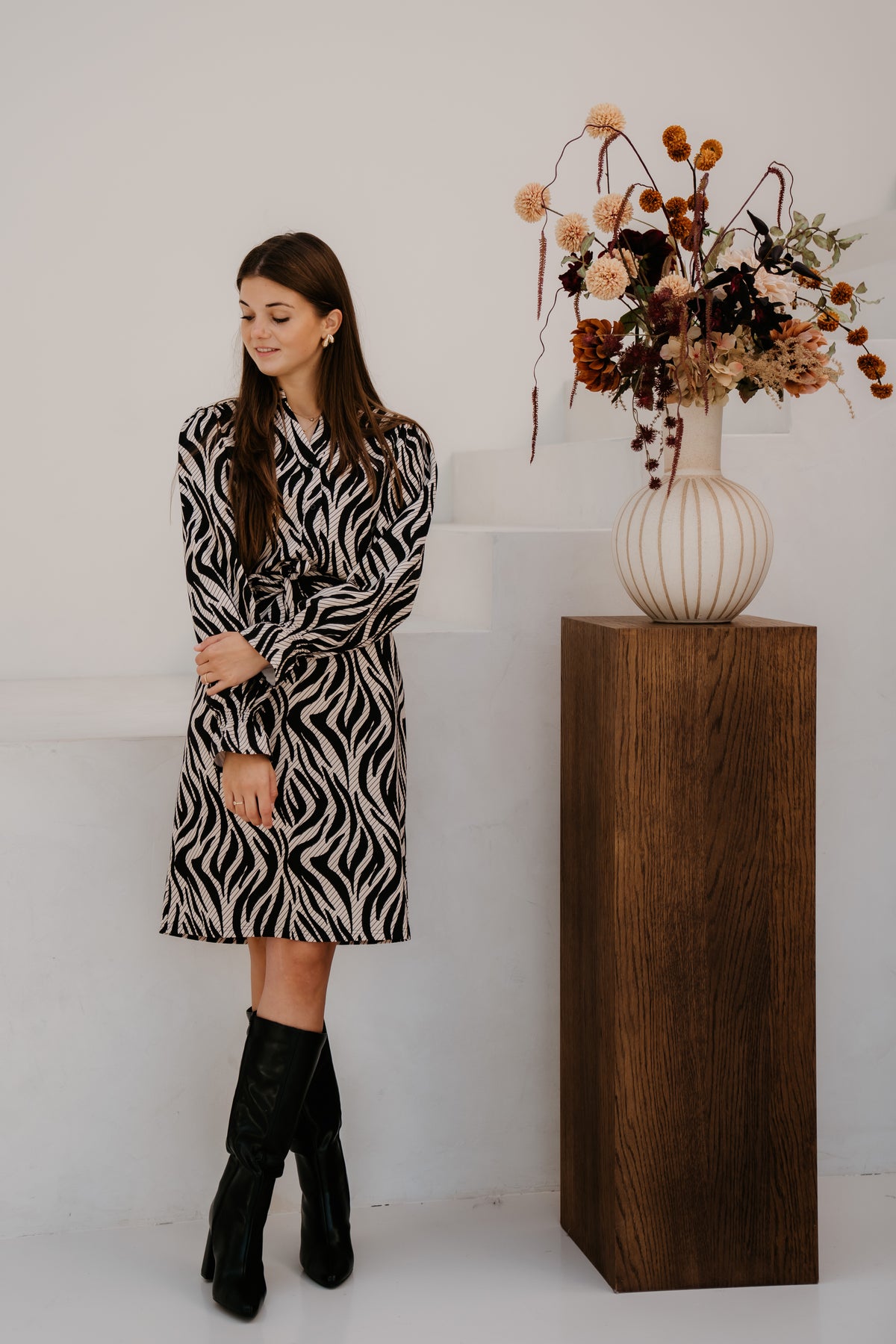 Sedona Dress Sand/Black