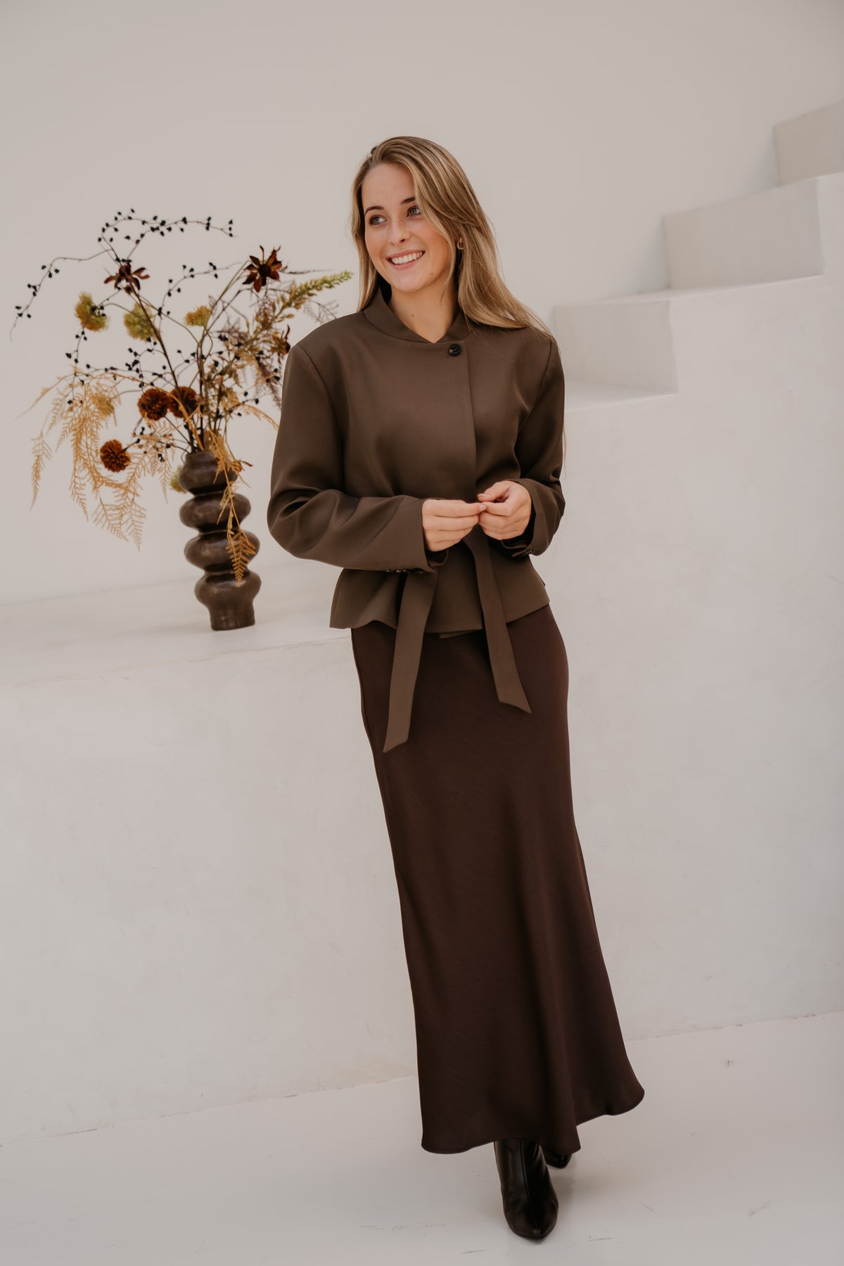 Kailyn Structure Blazer Brown