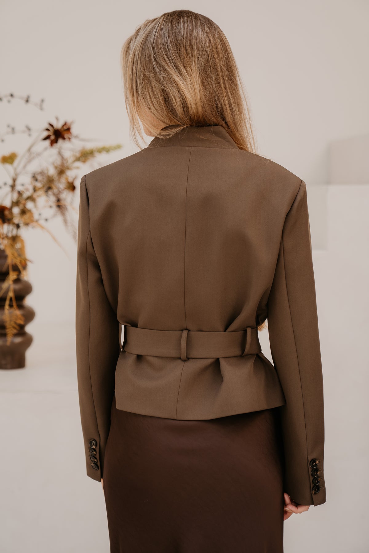 Kailyn Structure Blazer Brown