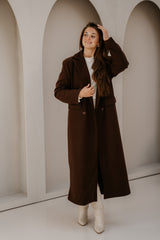 Amke brown maxi coat