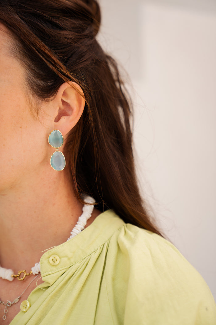 Oorbellen Joy aqua 0808