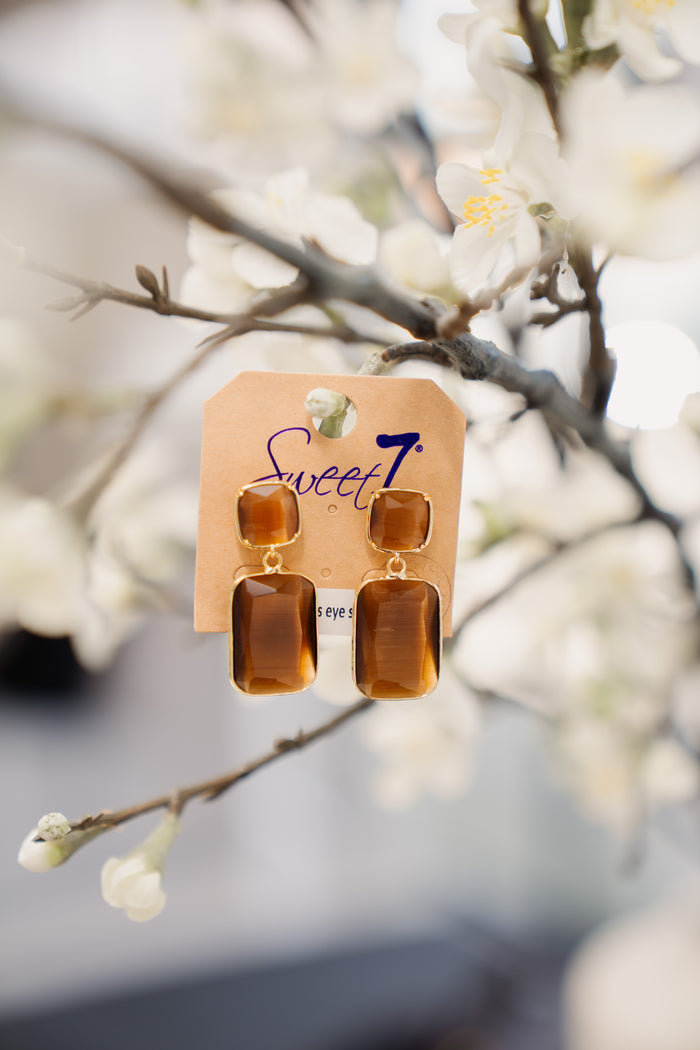 Oorbellen Joanne bruin 1011