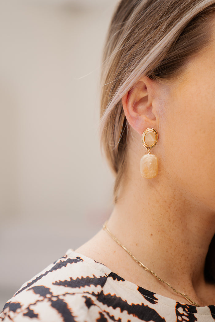 Oorbellen Jinthe zand 6122