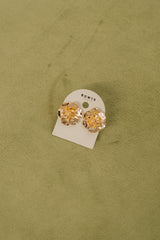 BOW19 Earrings Flower Small Gold
