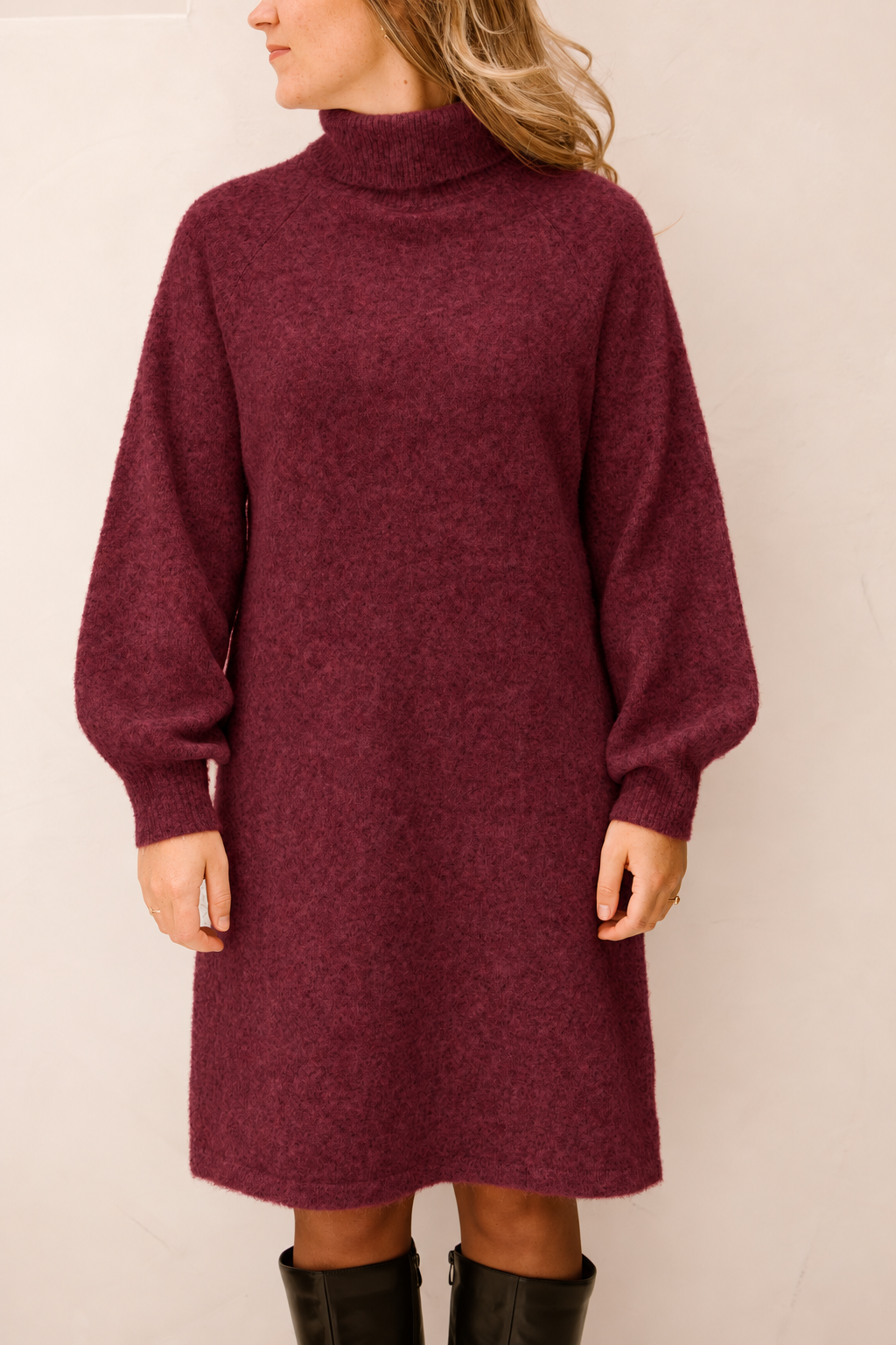 Adora sweater dress bordeaux