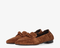 Duna 27-a suede loafer cognac