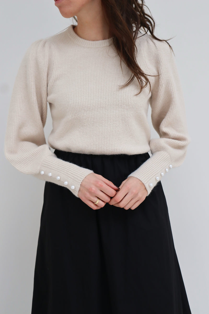 Angie knit sweater ivory NN