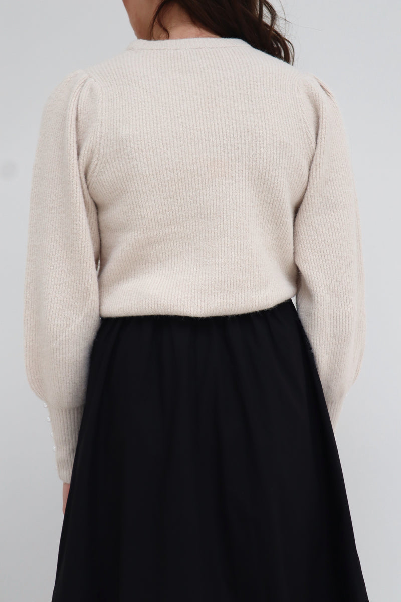 Angie knit sweater ivory NN