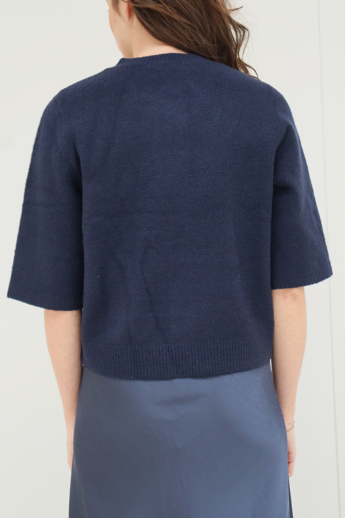 Elmira knit cardigan navy