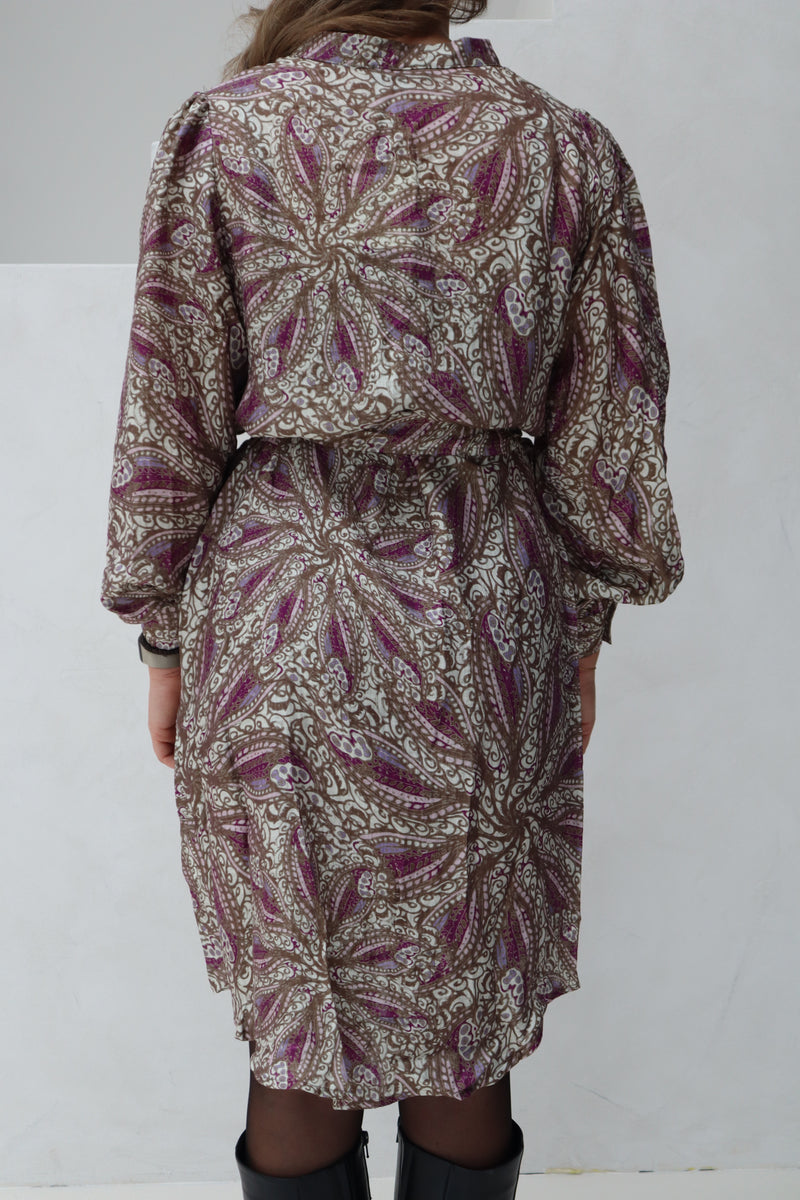 Lea dress purple print