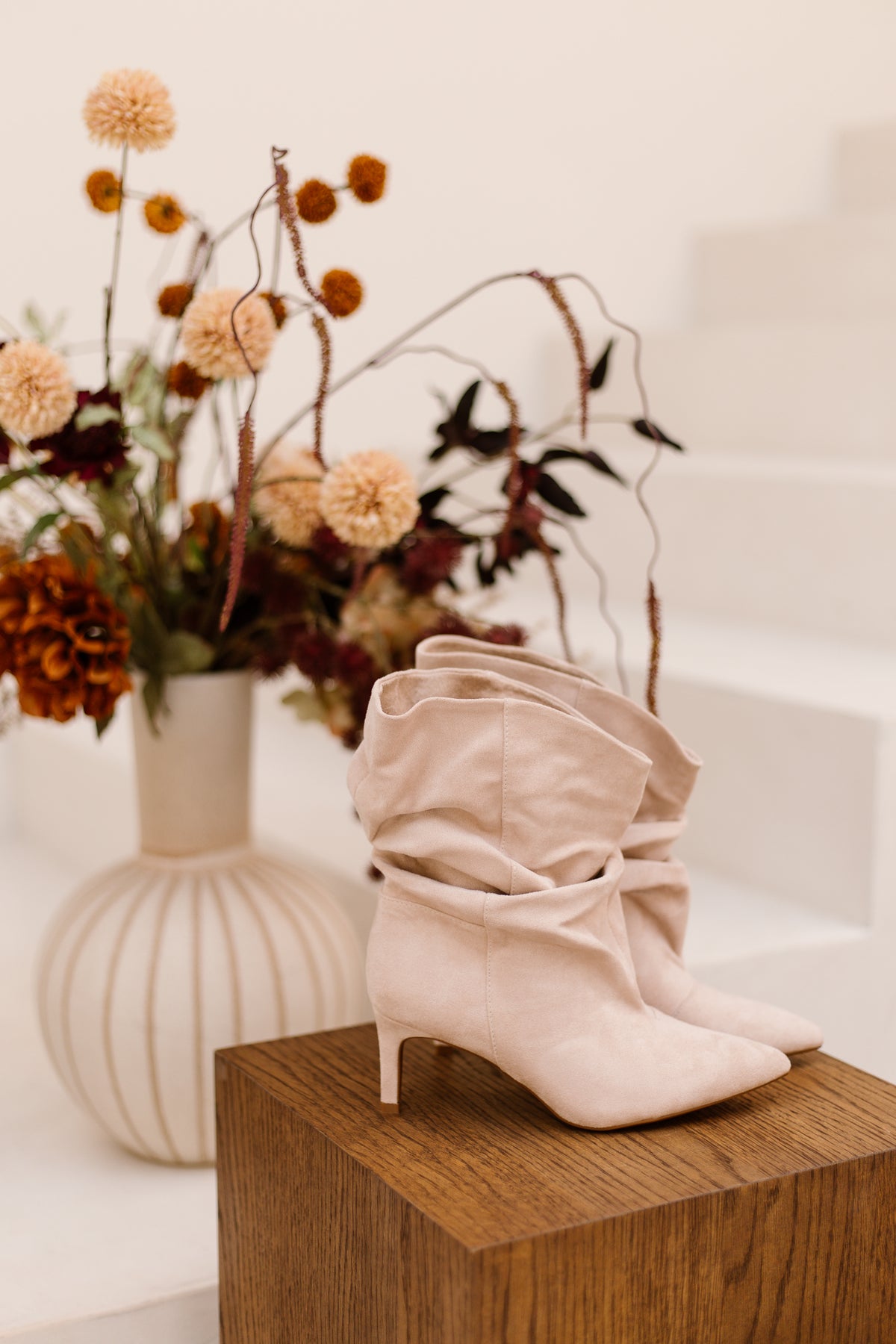 Lissabon ankle boots beige suede